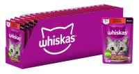 Whiskas влажный корм для кошек, желе с говядиной и ягненком (28шт в уп)