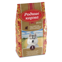 Родные Корма корм для взрослых собак всех пород, энергия и выносливость