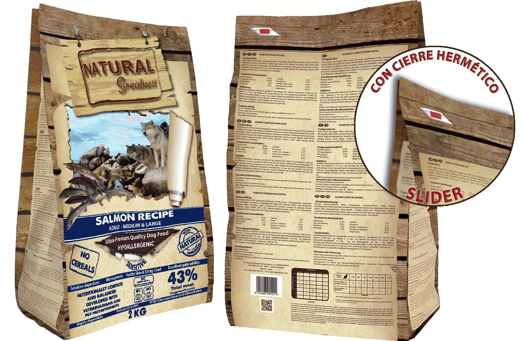 Natural Greatness гипоаллергенный корм для взрослых собак средних и крупных пород, чувствительное пи