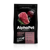 фронт сухой корм AlphaPet для взр. собак крупных с гов. и потр. 3 кг (1)