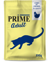 137.3301   PRIME пауч 100г Кусочки из курицы в бульоне, для кошек (уп24)