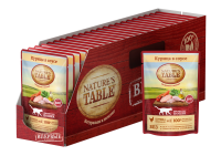 Nature’s Table влажный корм для взрослых кошек всех пород, курица в cоусе (24шт в уп)