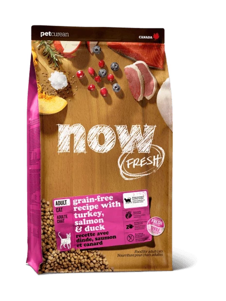 NOW Fresh корм для взрослых кошек, беззерновой, с индейкой, уткой и овощами (3,63 кг)