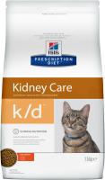 Hill's Prescription Diet k/d Kidney Care сухой диетический корм для кошек для поддержания здоровья п
