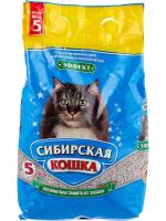 Сибирская кошка Эффект впитывающий минеральный наполнитель для кошачьих туалетов