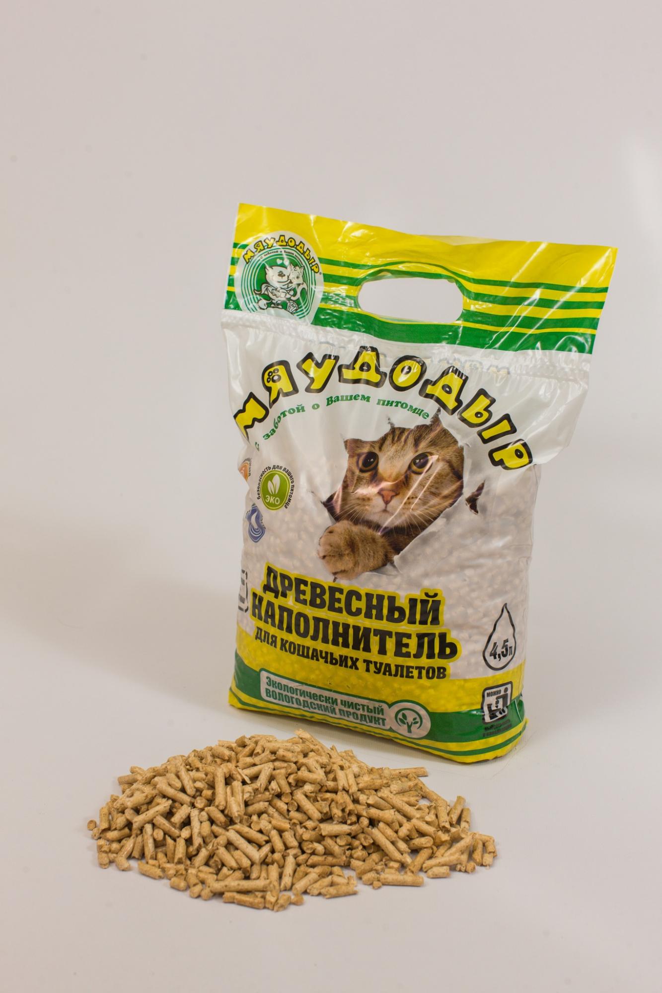 PetFood древесный наполнитель для кошачьих туалетов (ТМ Мяудодыр) — купить  по доступной цене с доставкой