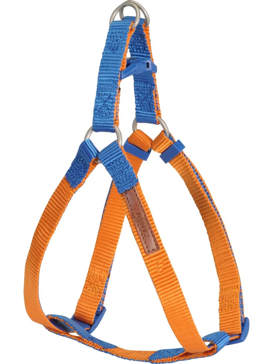 Camon шлейка регулируемая двухцветная, 15x350-600 мм (оранжевая, синяя)