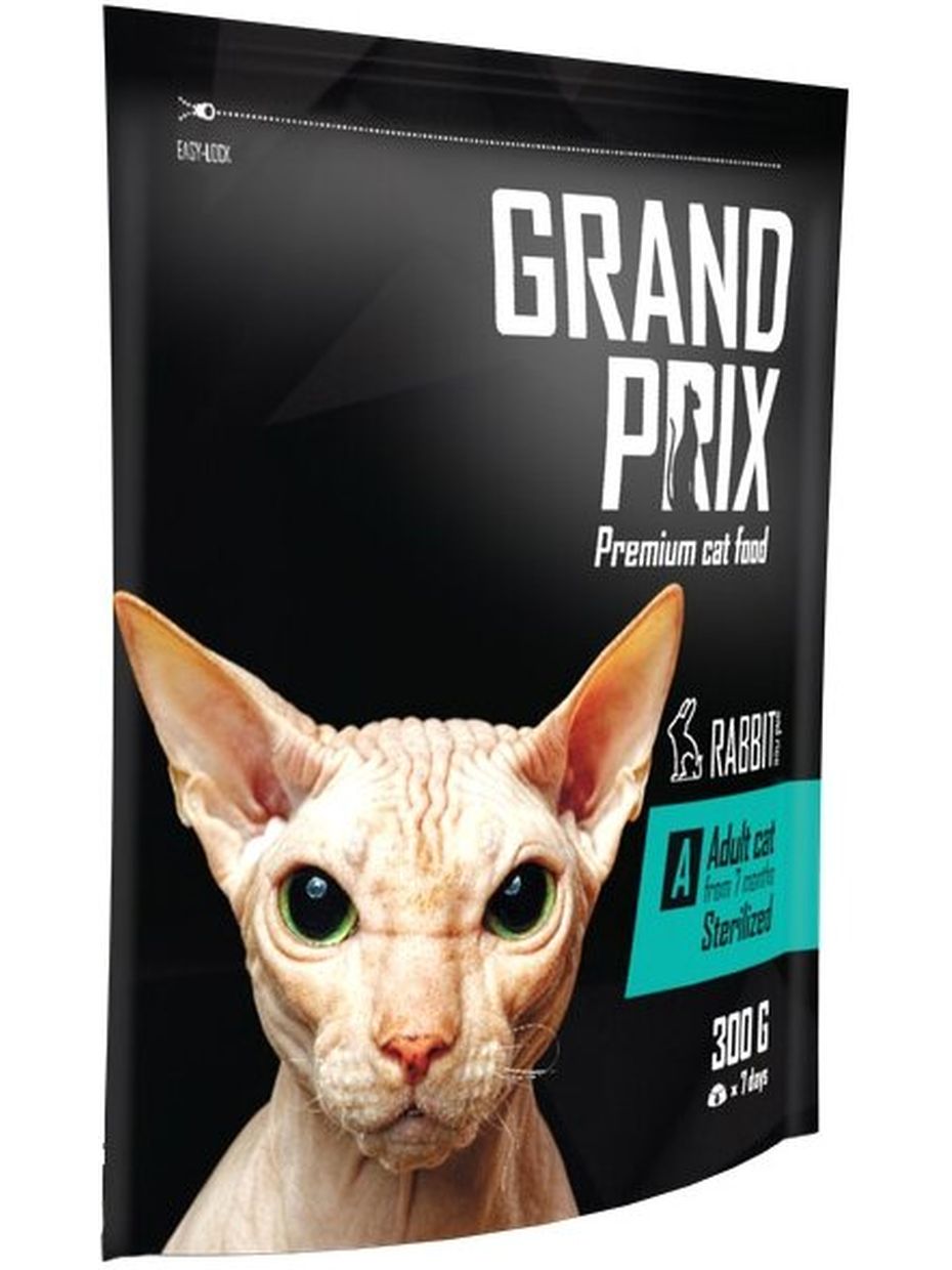Grand Prix корм для стерилизованных кошек, с кроликом (300 гр)