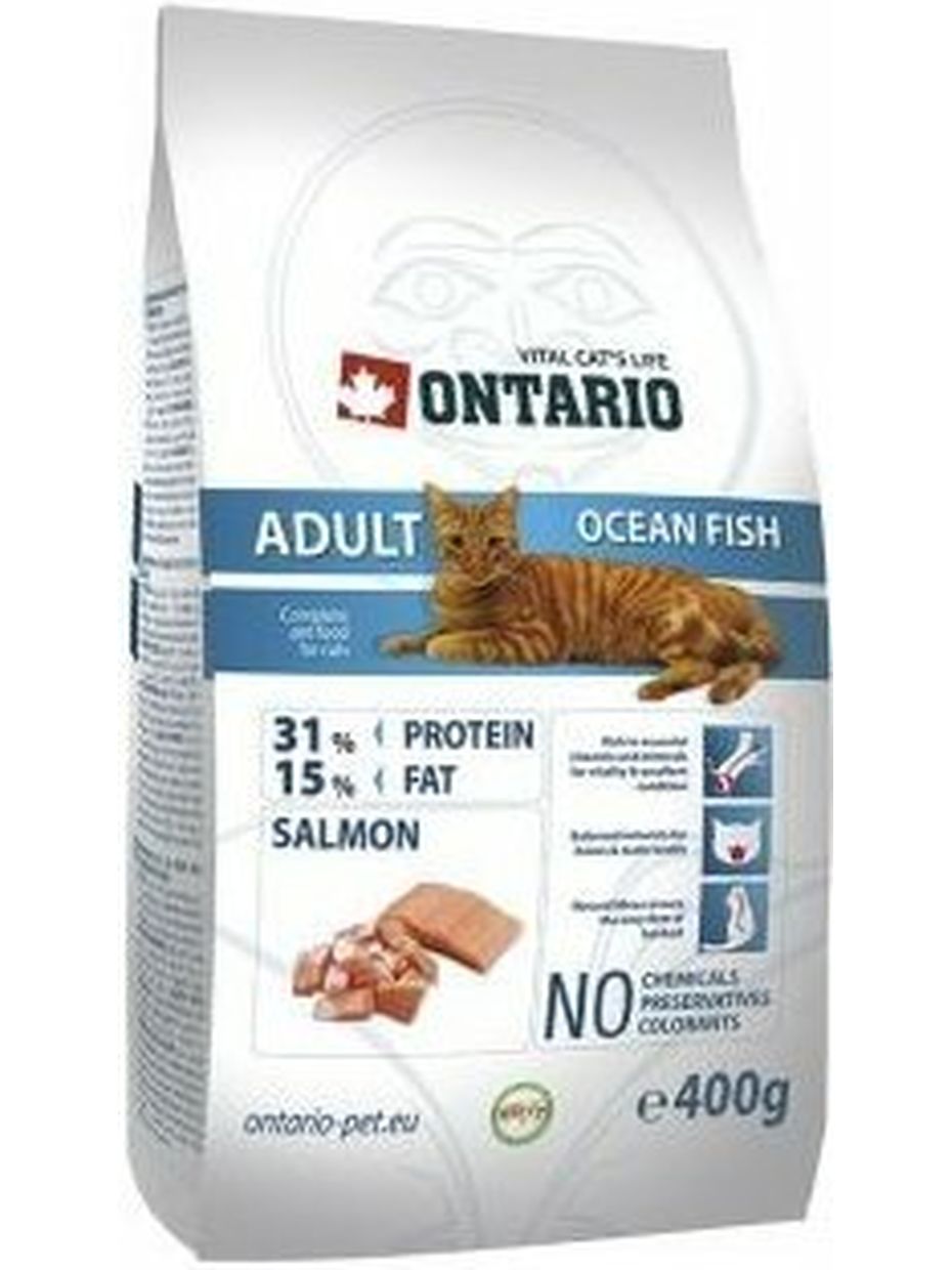 Ontario корм для кошек, с лососем (400 гр)
