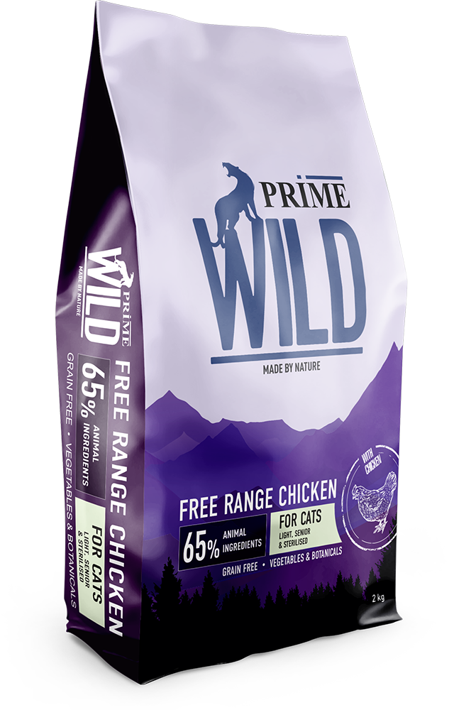 137.2.3078    PRIME WILD GF FREE RANGE с курицей 2кг дстерилизованных котят и кошек контроль веса (