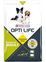 Opti Life корм для собак средних пород, курица и рис