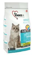 1st Choice корм для взрослых кошек всех пород, для кожи и шерсти, лосось