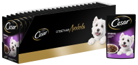 Cesar влажный корм для взрослых собак всех пород, с ягнёнком и овощами (28шт в уп)