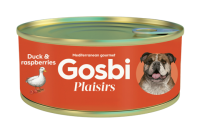Gosbi Plaisirs влажный корм для взрослых собак всех пород, утка и малина