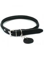 Collar Soft Soft для длинношерстных собак черный ошейник кожа черный