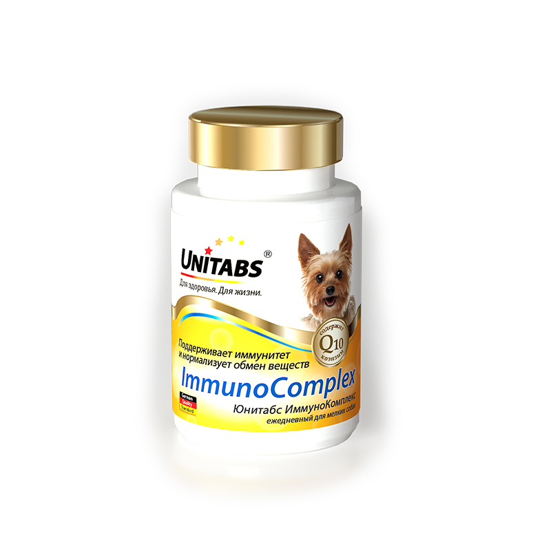 Unitabs ImmunoComplex с Q10 для мелких собак