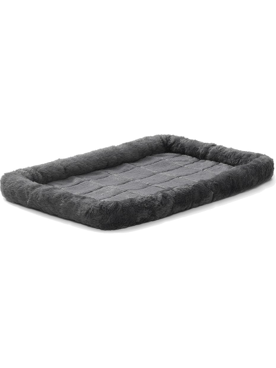 Midwest Pet Bed меховой лежанка для собак серый