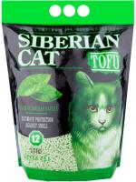 Сибирская кошка TOFU комкующийся соевый наполнитель для кошачьих туалетов, зеленый чай
