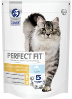 Perfect Fit корм для взрослых кошек всех пород, чувствительное пищеварение, лосось в соусе