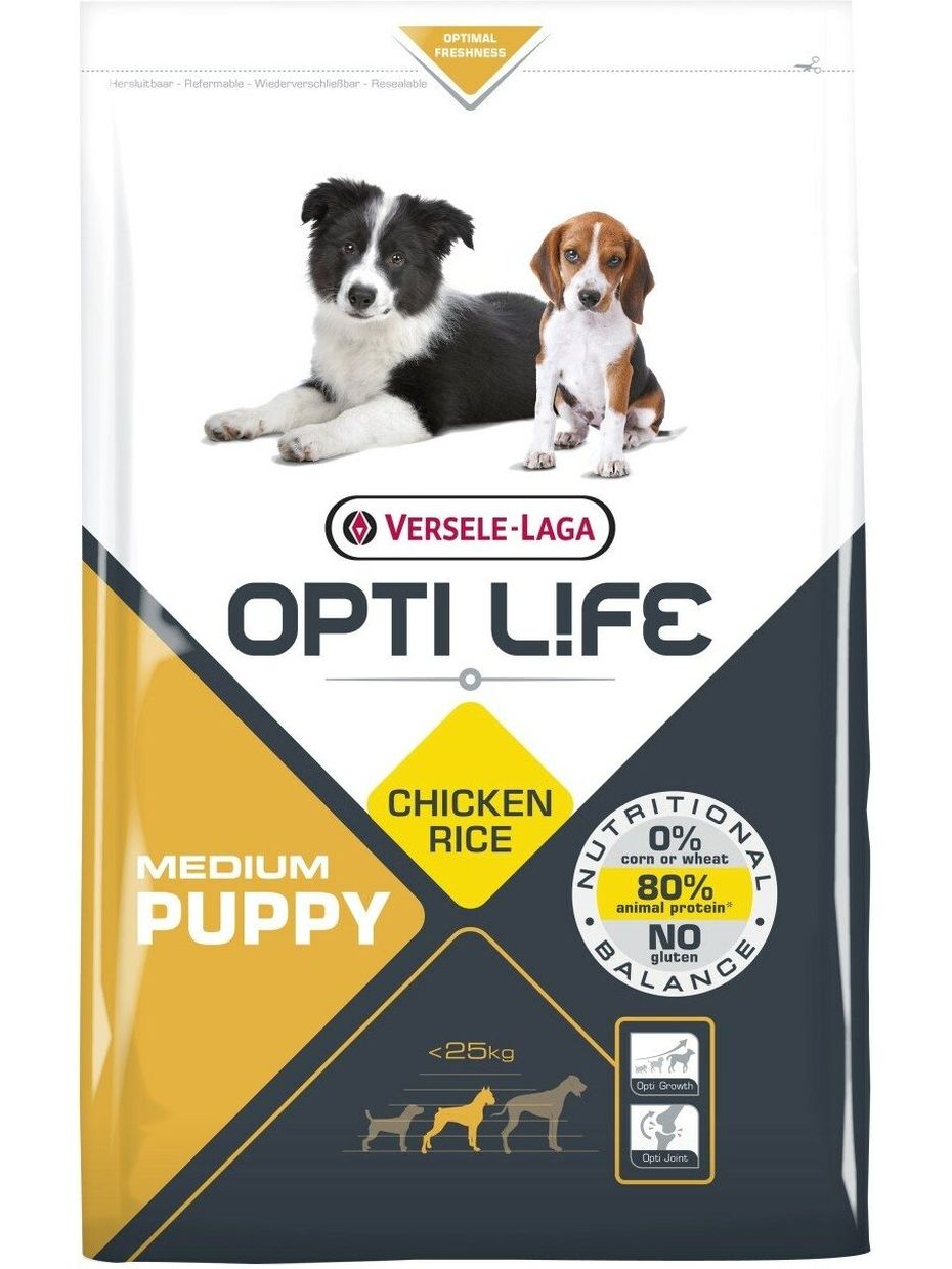 Opti Life корм для щенков средних пород, курица (1 кг)