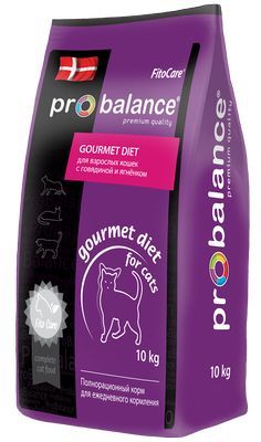 ProBalance корм для привередливых взрослых кошек всех пород, говядина и ягнёнок