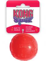 Kong игрушка для собак, Squeezz Кольцо резиновое с пищалкой