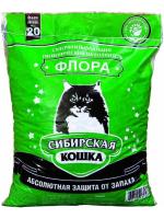 Сибирская кошка Флора впитывающий древесный наполнитель для кошачьих туалетов