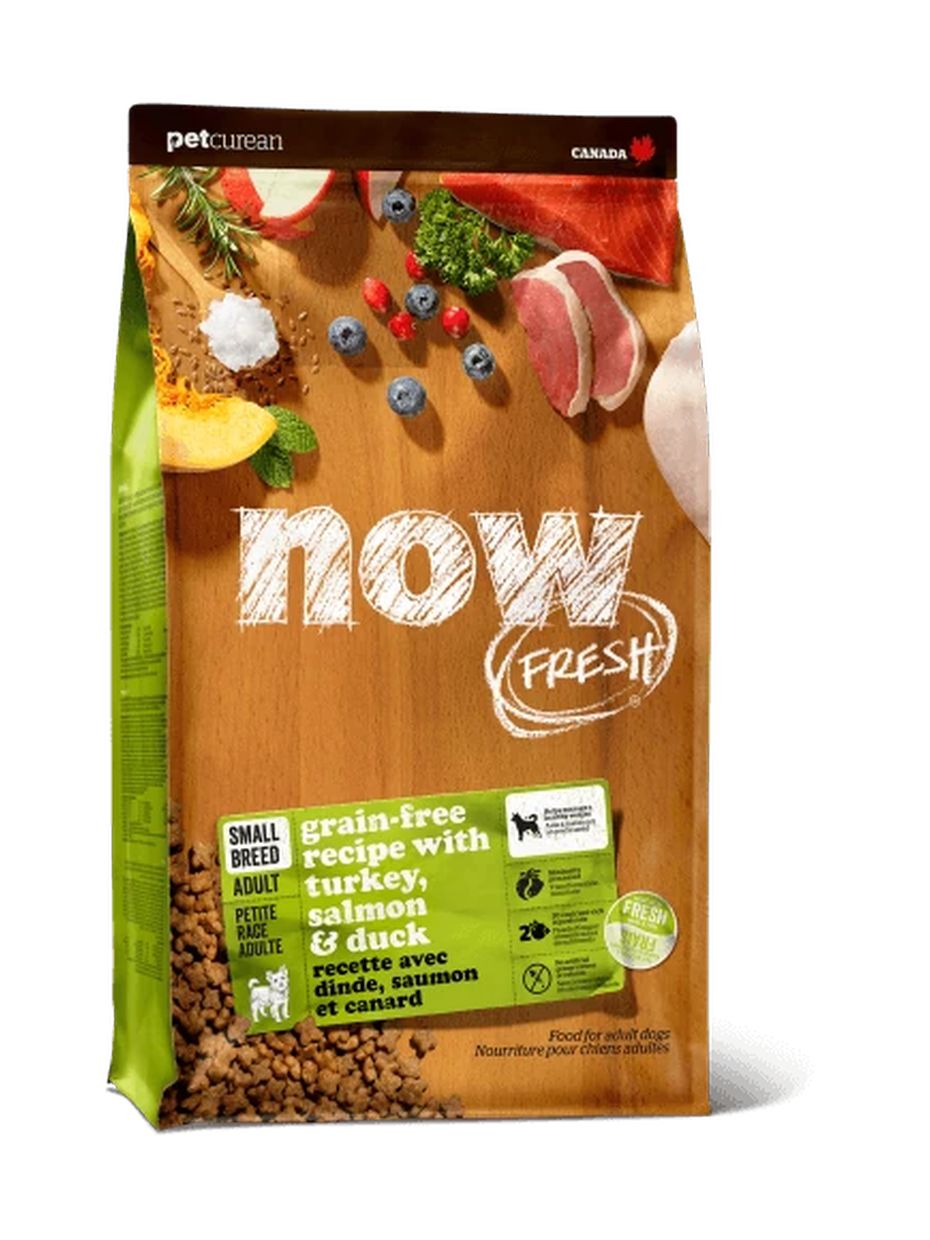 NOW Fresh корм для взрослых собак малых пород, беззерновой, с индейкой, уткой и овощами (2,72 кг)