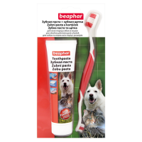 Beaphar зубная паста + зубная щетка для всех пород собак и кошек
