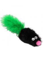 GoSi Мышь норка М с хвостом перо дразнилка для кошек норка