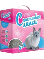 Счастливые Лапки наполнитель минеральный без запаха