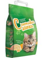 Счастливые Лапки Древесный впитывающий наполнитель древесный без запаха