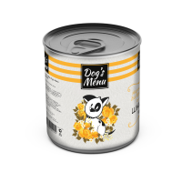 Dog`s Menu консервы для взрослых собак всех пород, шницель куриный