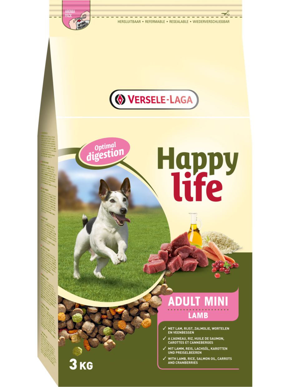 Happy Life корм для собак малых пород, курица (3 кг)