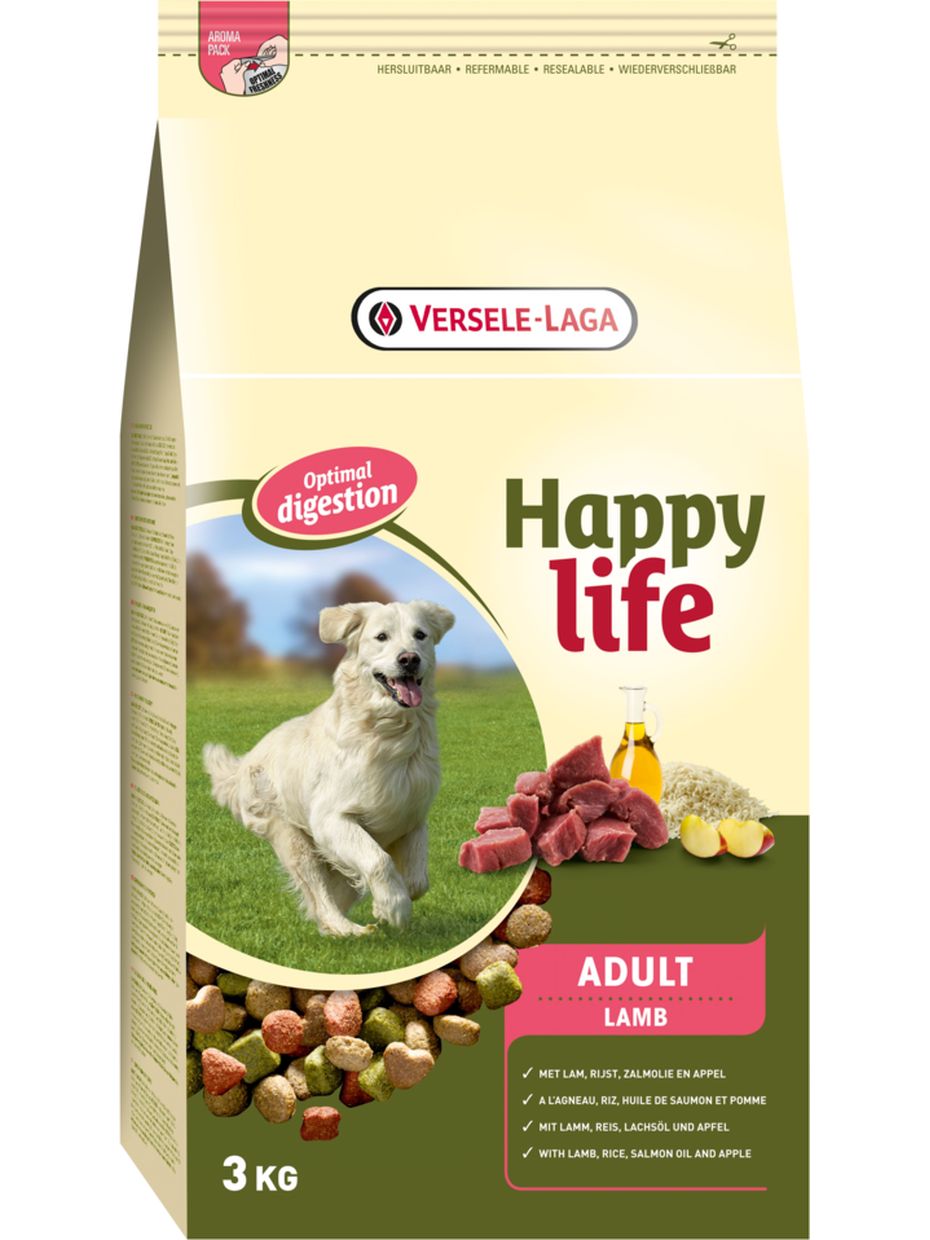Happy Life корм для собак, ягненок (3 кг)