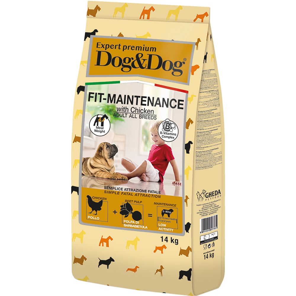 015.607361 (Dog&Dog Expert Premium Fit-Maintenance Сухой корм с курицей для взрослых собак для контроля веса (14кг)