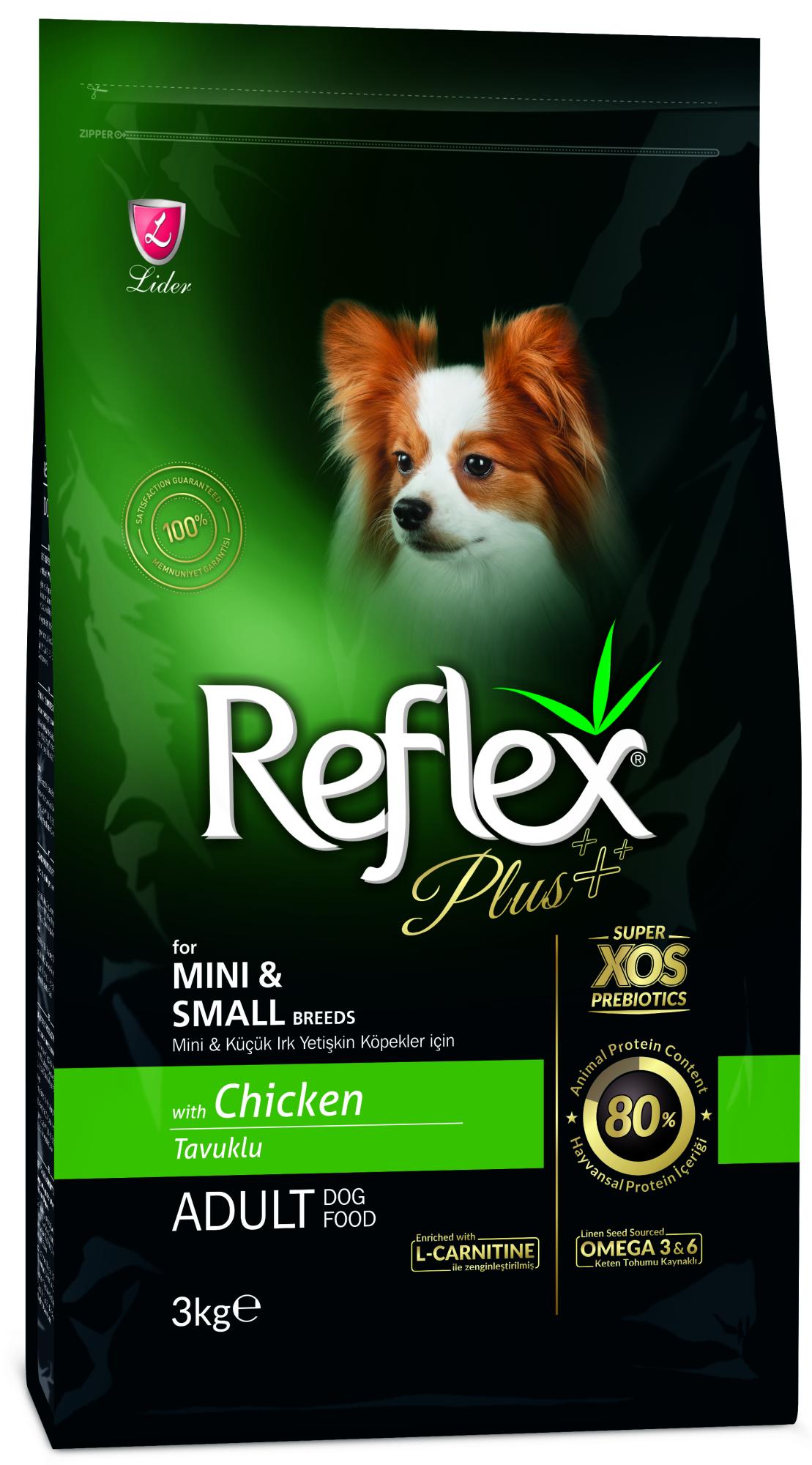 Reflex Plus корм для собак малых пород, с курицей — купить по доступной  цене с доставкой