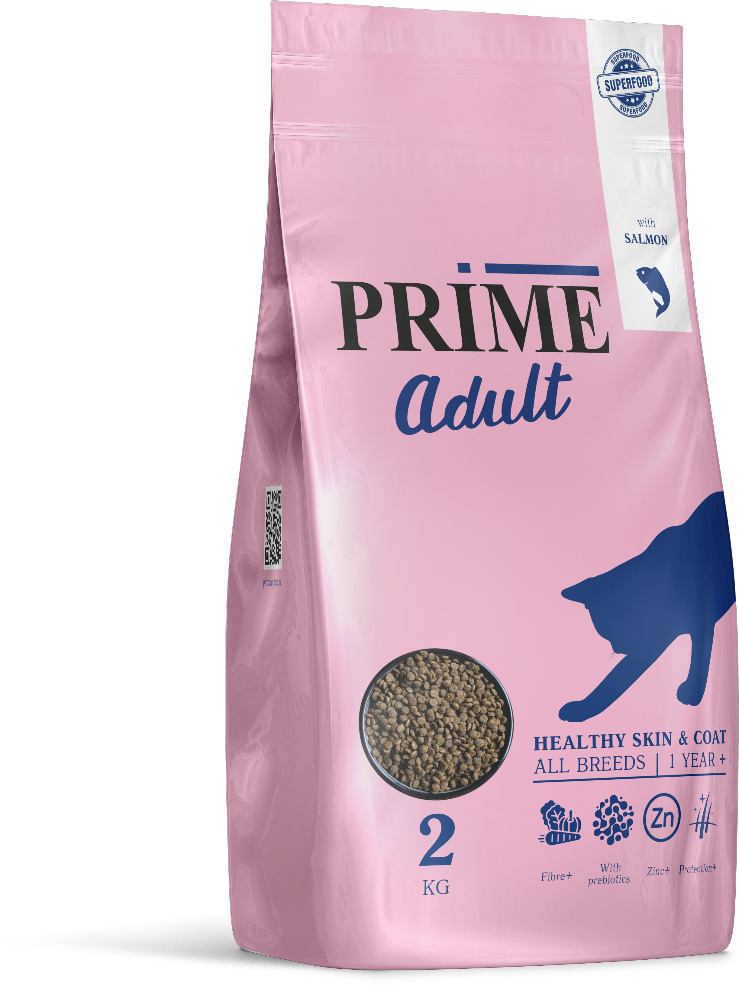 137.1.3226    PRIME HEALTHY SKIN&COATлосось 2кг дкошек здоровая кожа и шерсть с 1г (уп5)