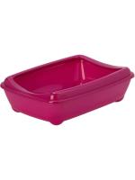 Moderna Arist-o-tray M туалет-лоток для кошек, c бортом, ярко-розовый