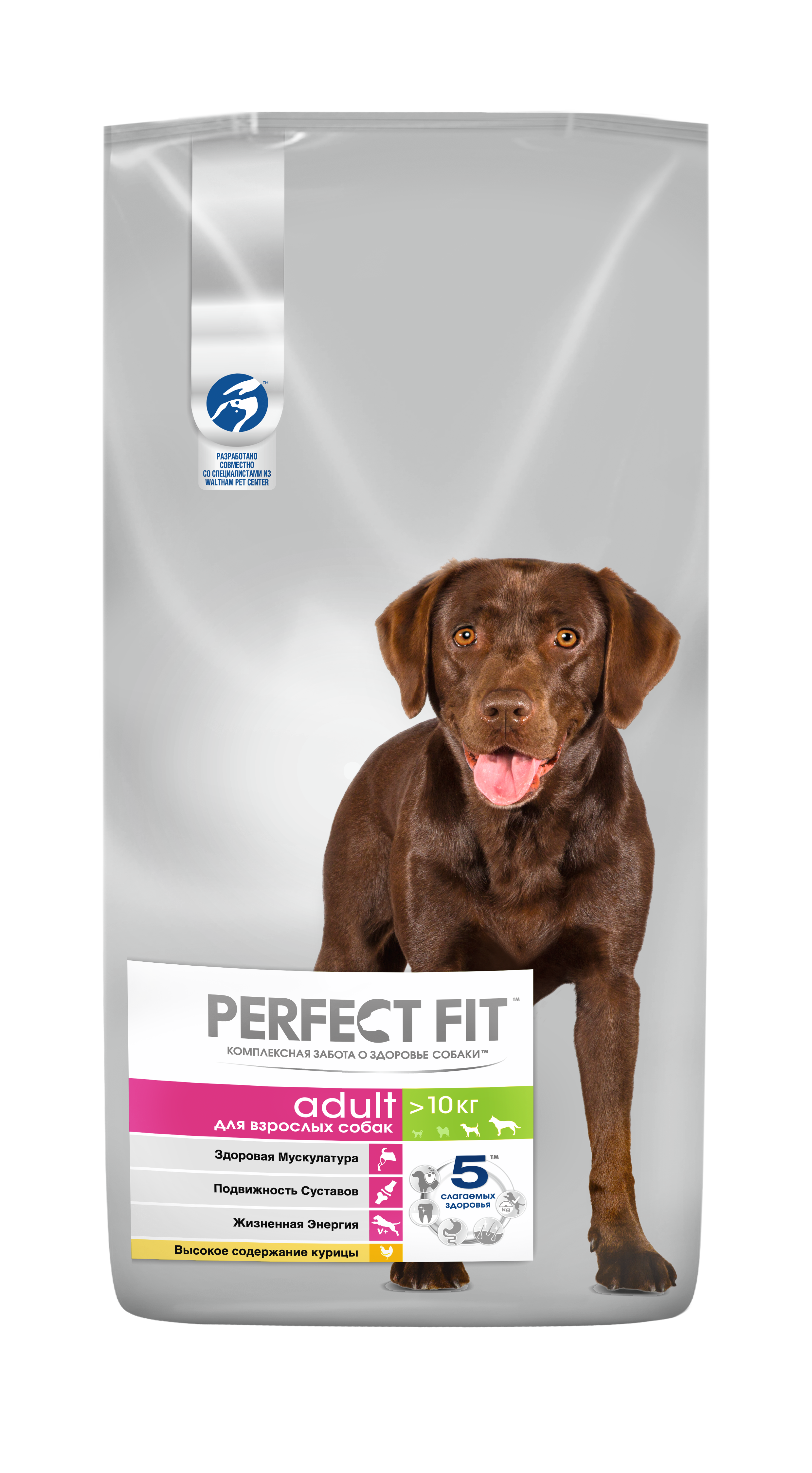 Perfect Fit корм для взрослых собак средних и крупных пород, курица (14,5 кг)