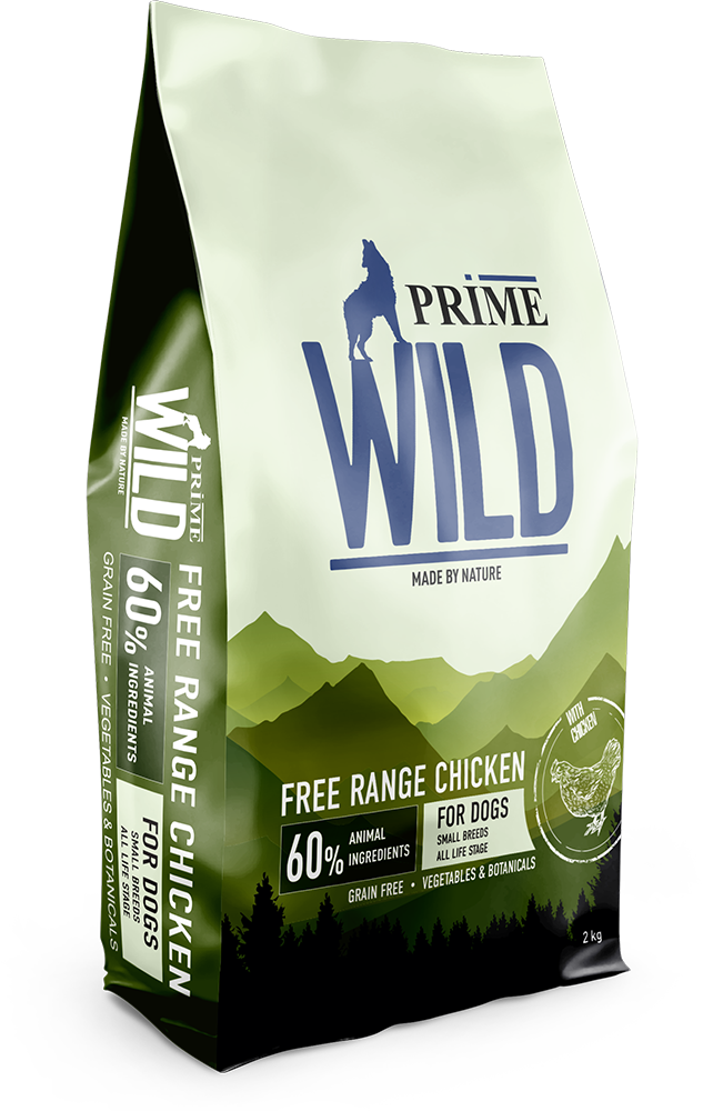 137.2.2077    PRIME WILD GF FREE RANGE с курицей 2кг дщенков и собак МИНИ пород (уп5)