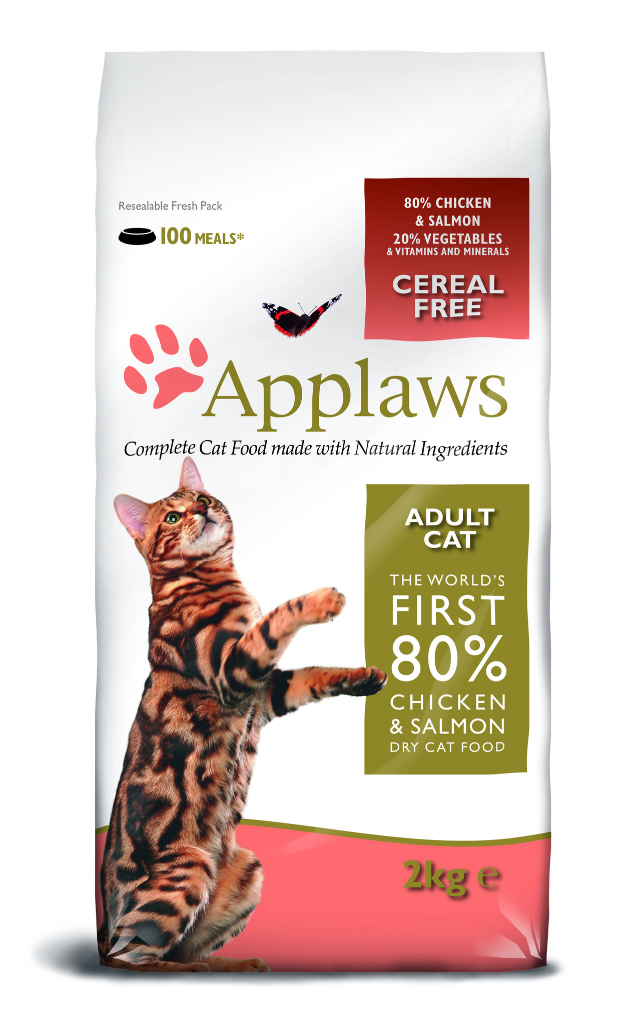 Applaws корм для взрослых кошек всех пород, беззерновой, курица, лосось и овощи