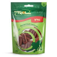 Triol лакомство для взрослых собак всех пород, сосиски из утки