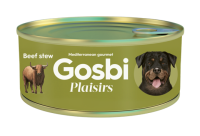 Gosbi Plaisirs влажный корм для взрослых собак всех пород, тушеная говядина