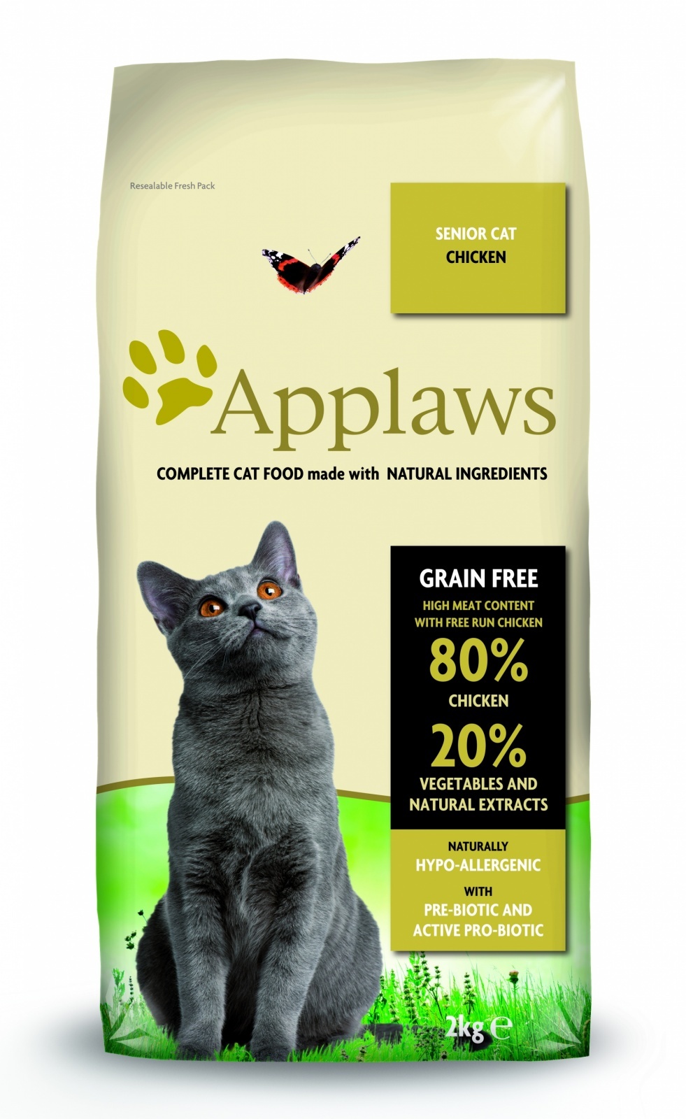 Applaws корм для пожилых кошек всех пород, беззерновой, курица и овощи