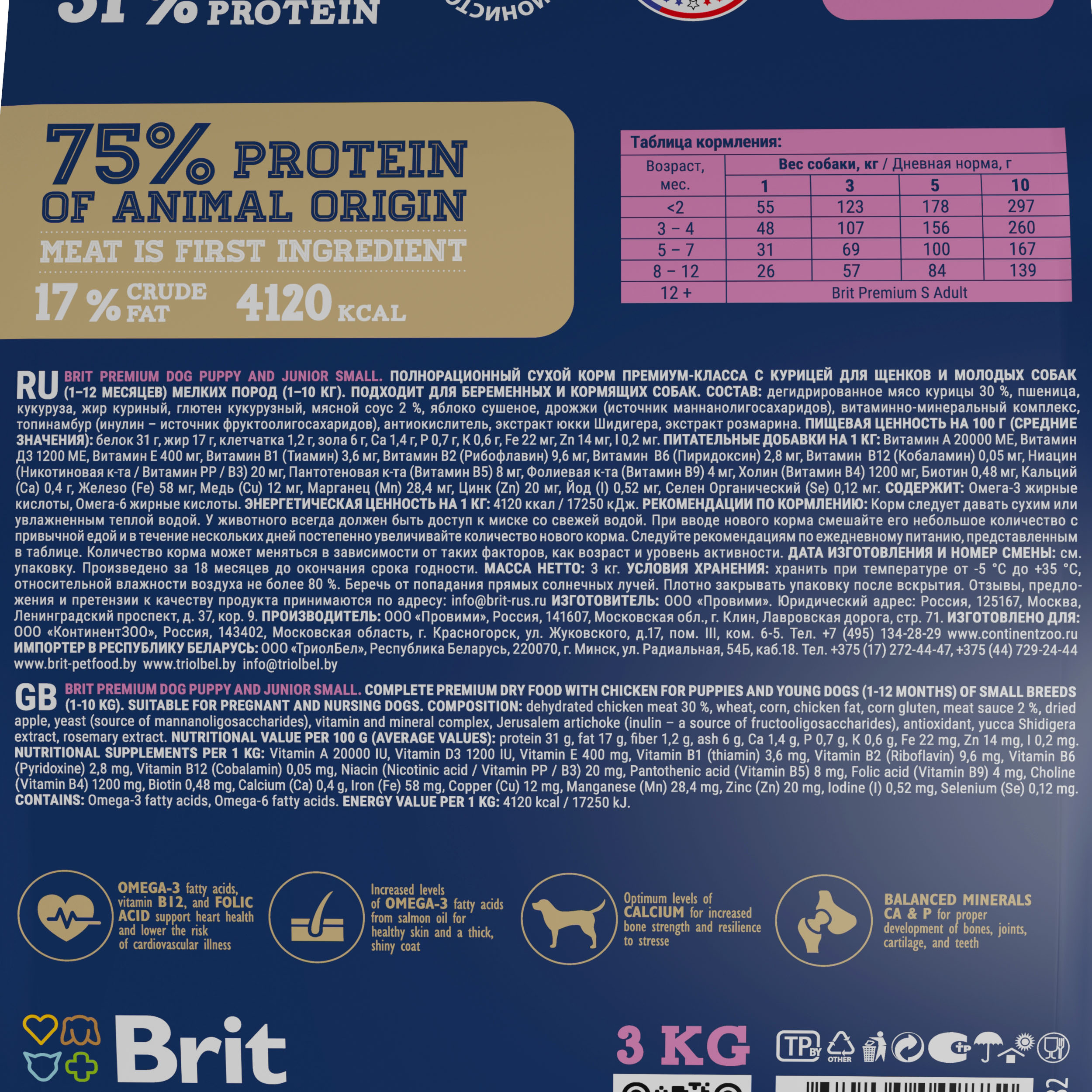 Brit-Puppy&Junior-S состав