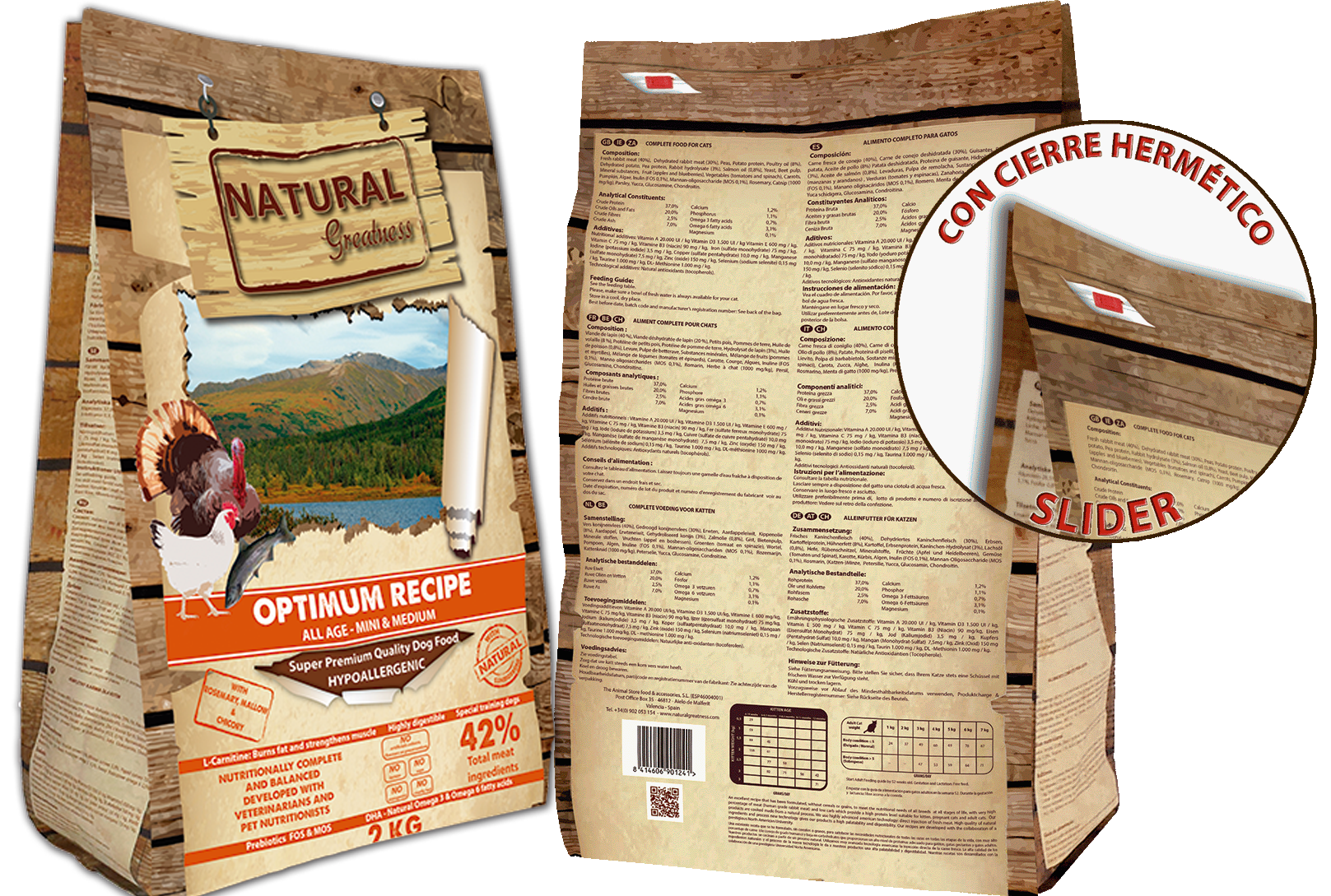 Natural Greatness гипоаллергенный корм для взрослых собак малых и средних пород, индейка и курица