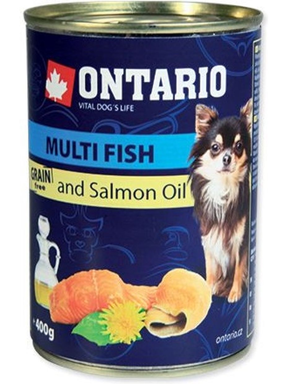 Ontario влажный корм для собак, рыбное ассорти (400 гр)
