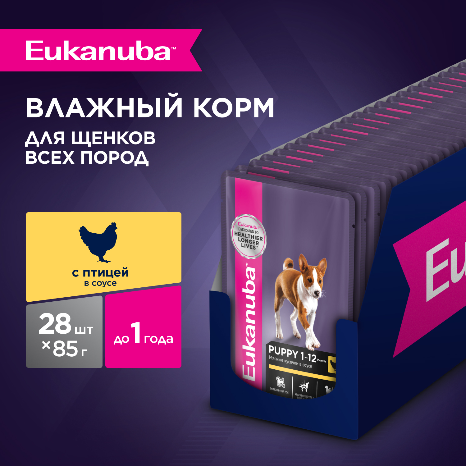1-85gX28-BOX-WET-DOG-PUPPY-CHIСKEN