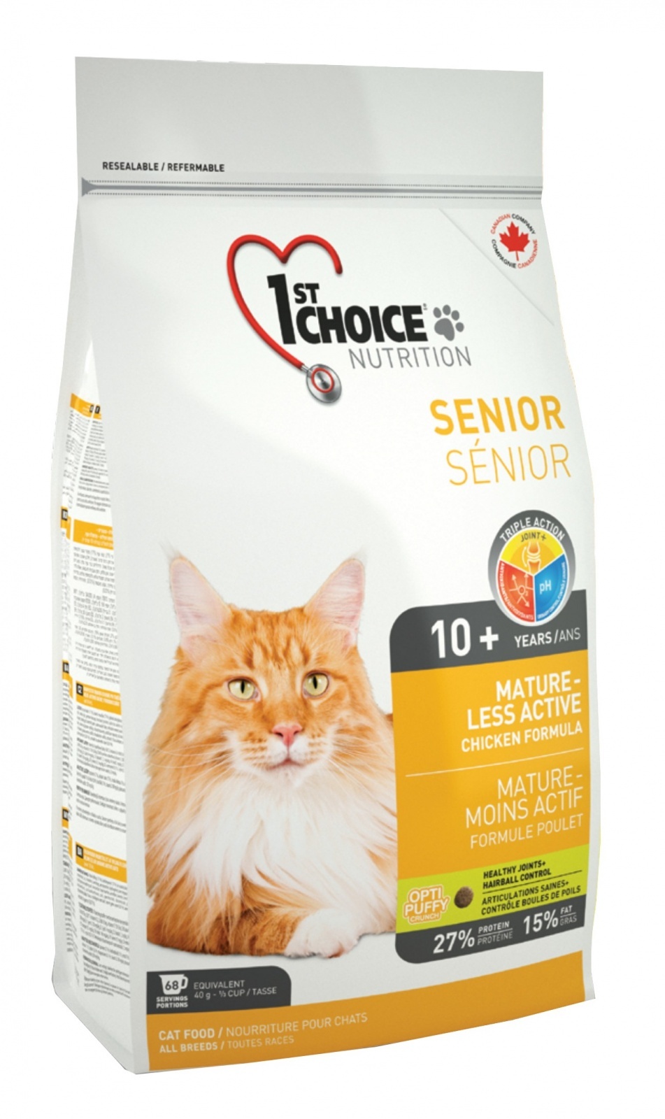 1st Choice Mature or Less Active Cat for Senior cats